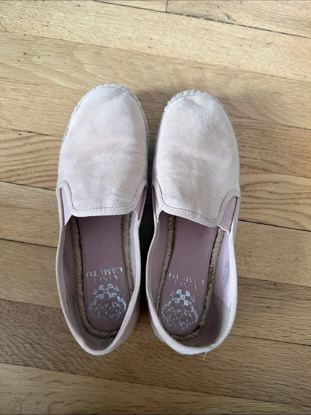Vince Camuto Slip-On Espadrille Sneakers in Blush Pink